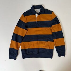 Sonoma Striped Navy and Orange Men's Sweater